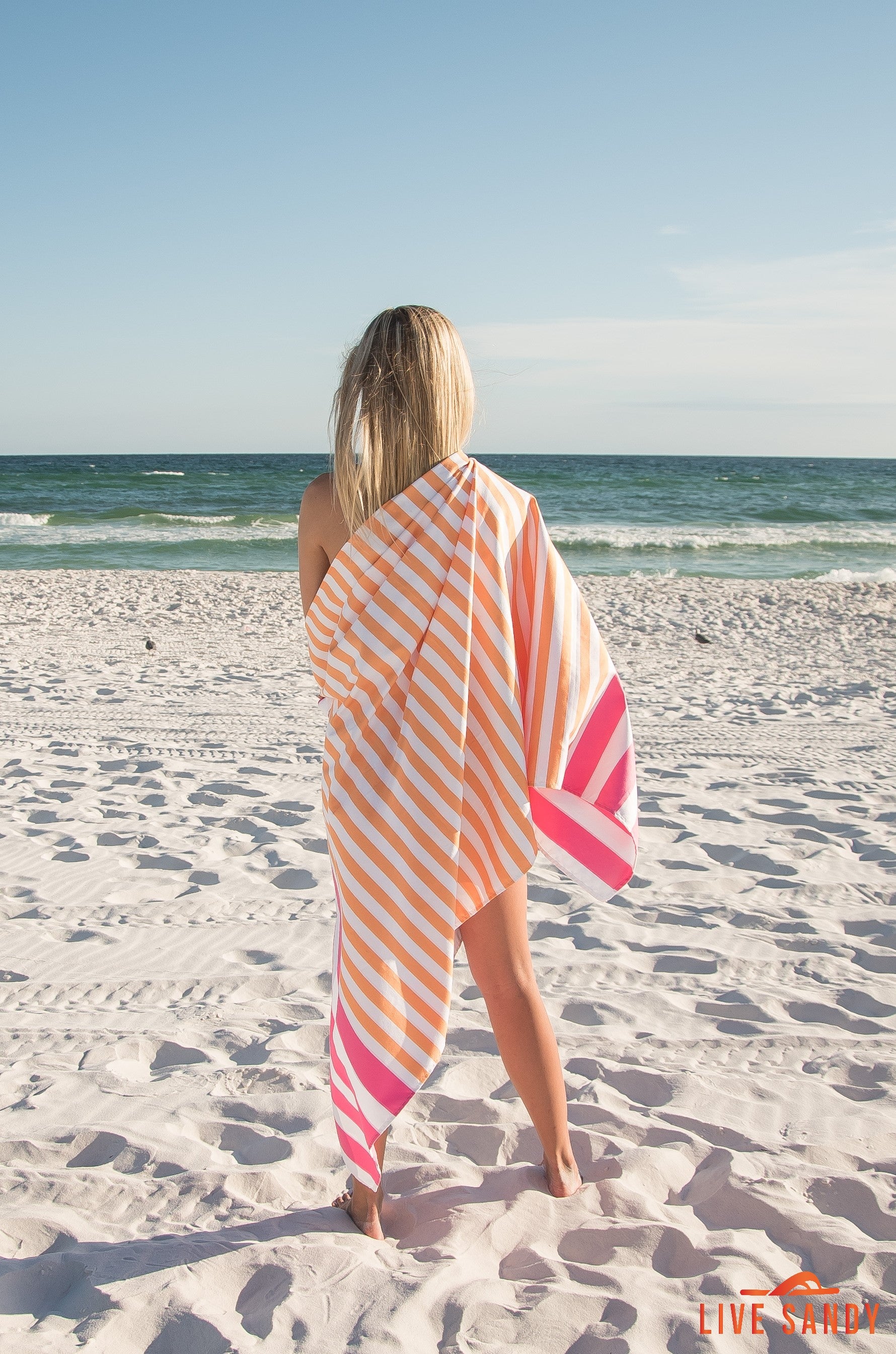 Peach Beach - Quick Dry Towel - Live Sandy