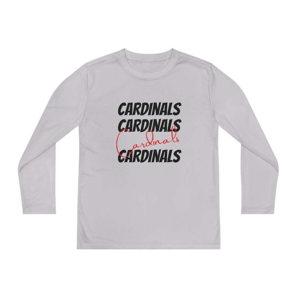 Cardinals Cardinals Cardinals Youth Long Sleeve Competitor Tee - Live Sandy