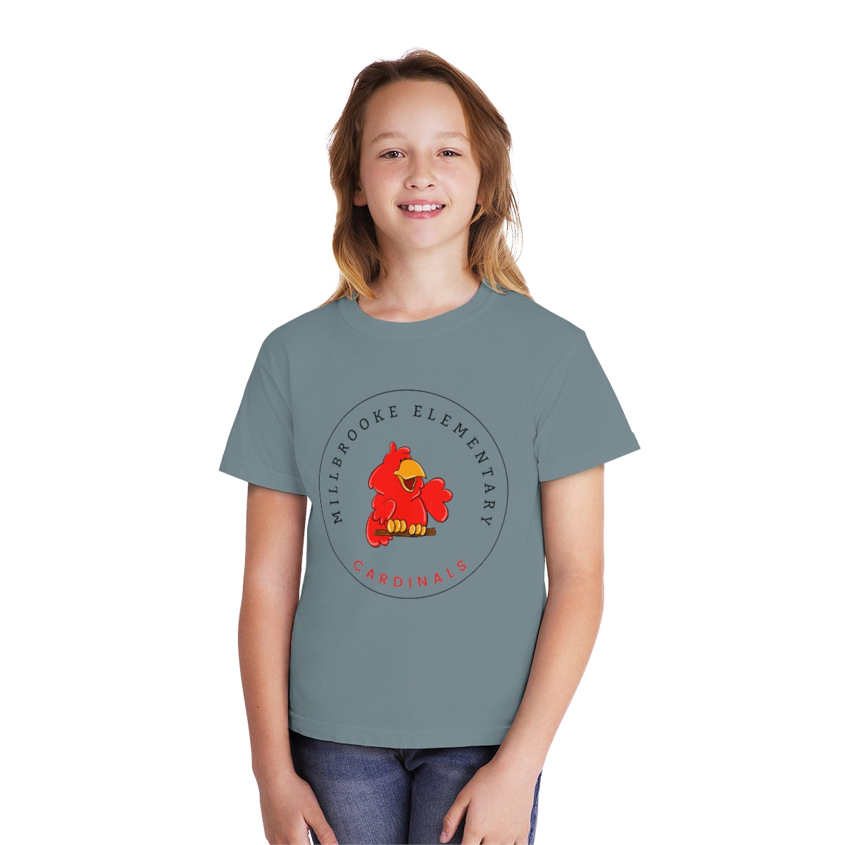 Cardinals Youth Midweight Tee- Comfort Colors - Live Sandy